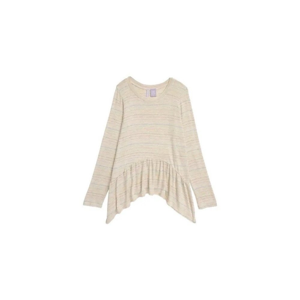 Metallic Stripe Waterfall Drape Top NEW W/TAGS